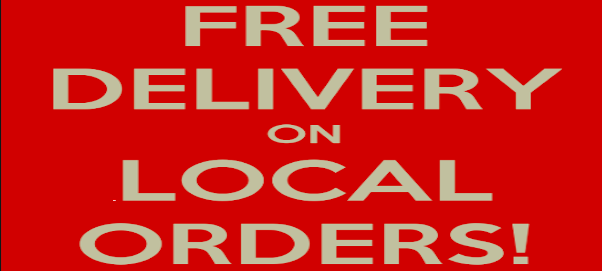 Free Local Delivery